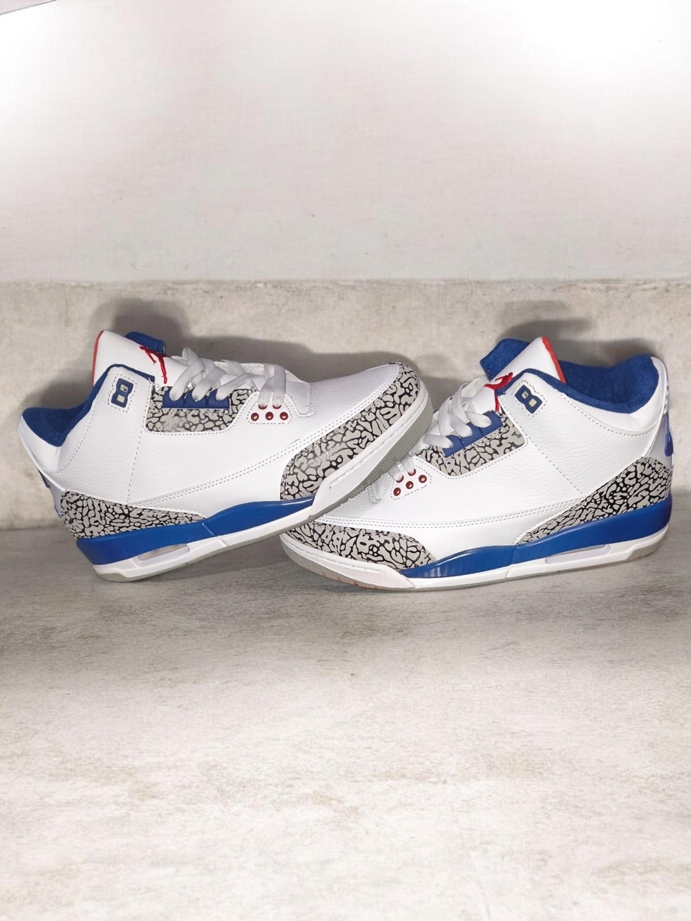 Air Jordan 3 Retro Low - White/Blue Men's Sneakers